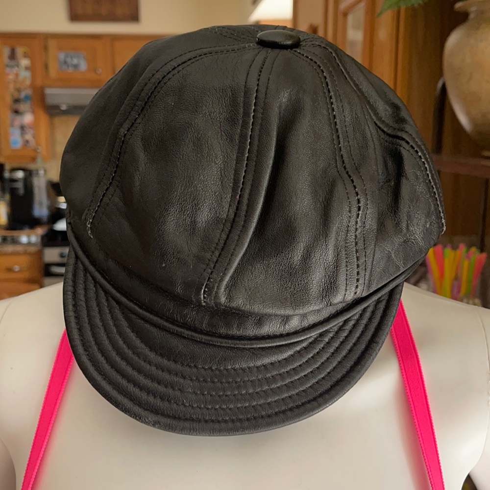Genuine leather black Size small